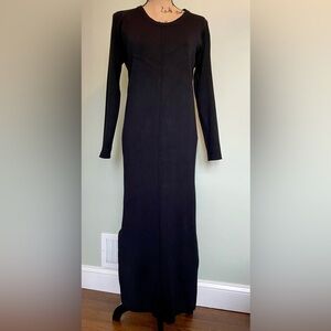 Elegant Black Long Sleeve Dress